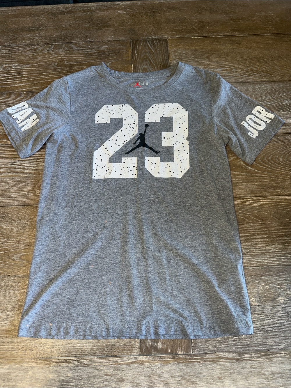 Jordan Gray '23 Graphic Tee with Black Jumpman Youth Large